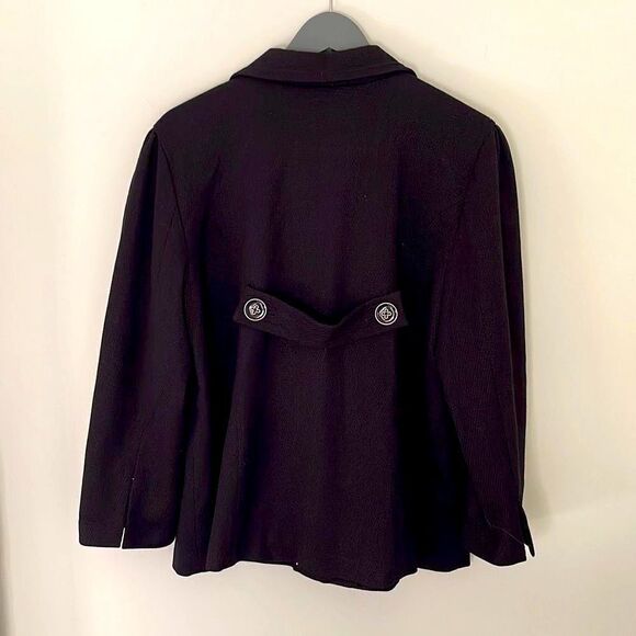 Dialogue Dress Swing Coat. Women’s. Size Medium. Black‎ - Picture 2 of 9